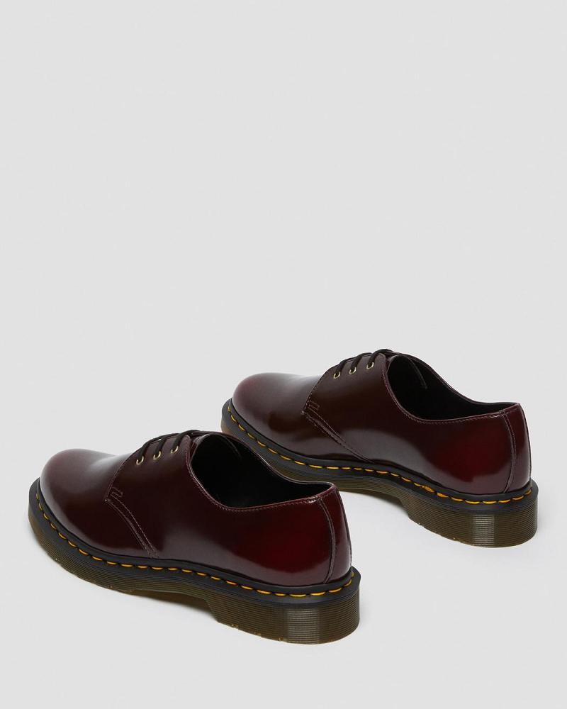 Pink / Red Men's Dr Martens Vegan 1461 Oxfords Shoes | CA 617ZUT